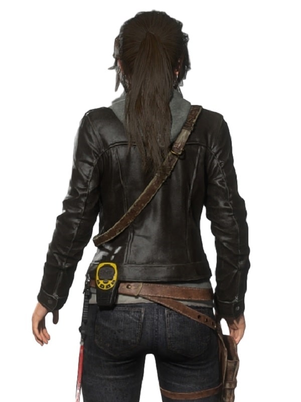 Rise Of The Tomb Raider Lara Croft Black Leather Jacket