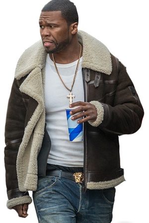 50 Cent Power Bomber Suede Leather Jacket