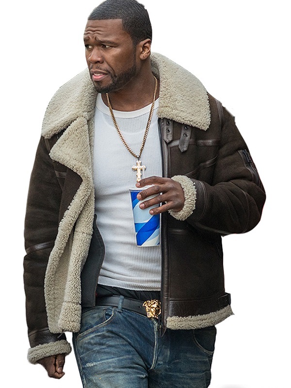50 Cent Power Bomber Suede Leather Jacket