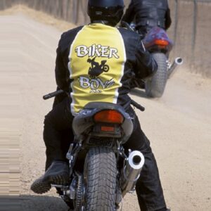 The Biker Boyz Yellow Motorcycle Leather Jacket