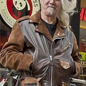 Billy Connolly Route 66 Biker Suede Leather Jacket