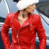 English singer, Cheryl Ann Tweedy Santa Claus Inspired Jacket