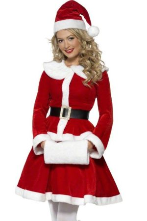 Mrs Santa Claus Costume Red Frock