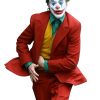 Joaquin Phoenix Joker Arthur Fleck Red Suit Coat