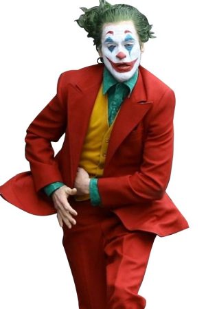 Joaquin Phoenix Joker Arthur Fleck Red Suit Coat