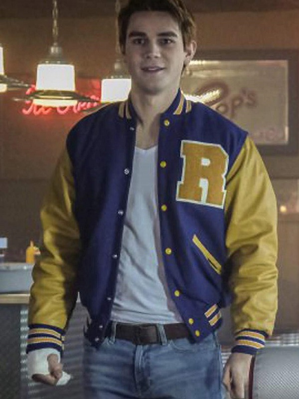 Riverdale KJ Apa Archie Andrews letterman Varsity Jacket