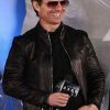 Action Film Oblivion Premiere Tom Cruise Leather Jacket