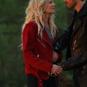 Romantic Series Once Upon a Time Emma Swan Suede Leather Jacket