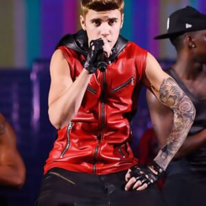 Believe Tour Justin Bieber Red Vest