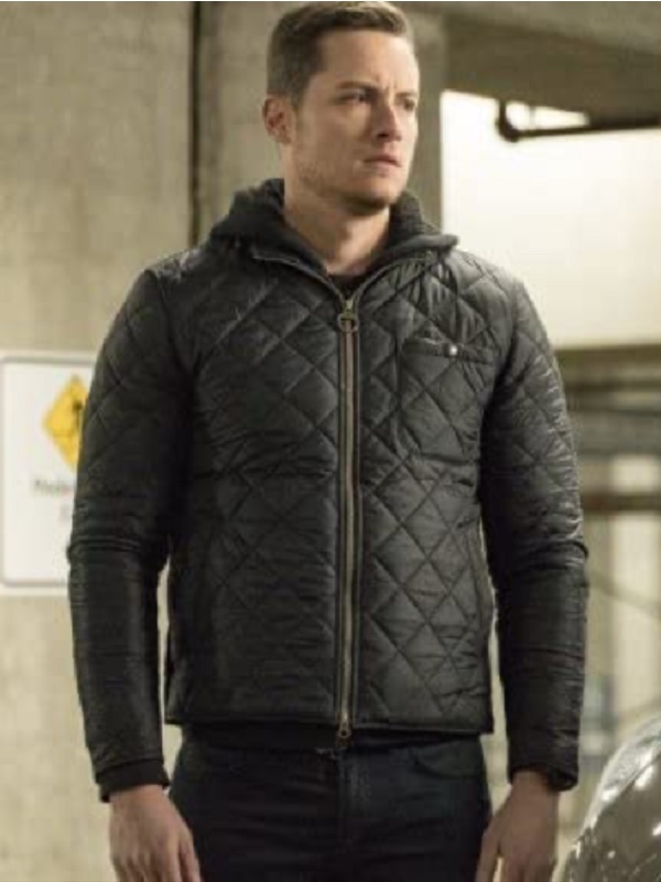 Jesse Lee Soffer Wearing A Stylish Quilted Jacket In TV Series Chicago P.D.