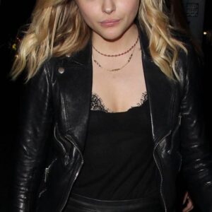 American Actress Chloë Grace Moretz Leather Jacket