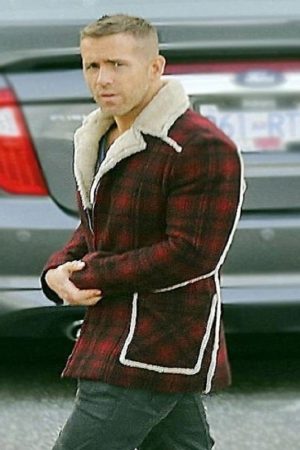 Ryan Reynolds wearing a Red Flannel Unisex Jacket in the Deadpool Film
