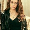 Danielle Rose Russell Wearing a Stylish Black leather Jacket in Legacies as Hope Mikaelson