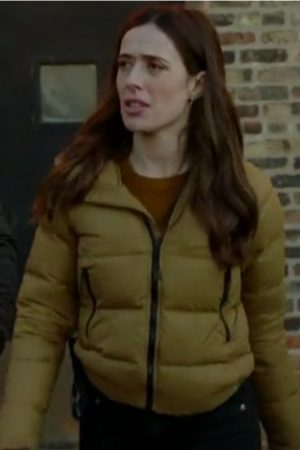 Marina Squerciati Wear A Bomber Jacket In Chicago P.D