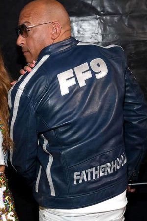 Star Vin Diesel Wearing A Blue Jacket in F9 Concert