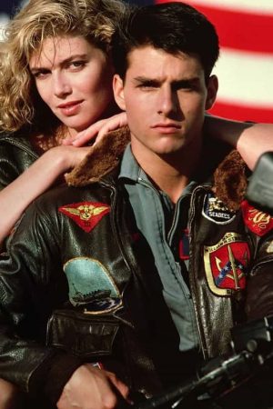 Tom Cruise Wearing A Bomber Leather Jacket in Top Gun Film