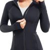 A Women Wearing Workout Slim Fit Jacket