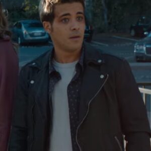 Actor Christian Navarro Wearing Black Leather Jacket In 13 Reasons Acceptance/Rejection Series