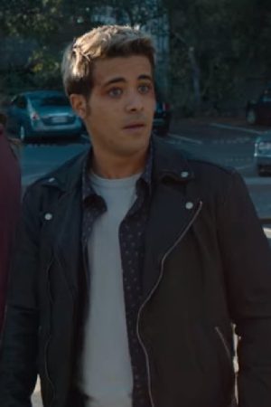 Actor Christian Navarro Wearing Black Leather Jacket In 13 Reasons Acceptance/Rejection Series