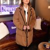 Natalia Dyer Wearing Brown Coat In Stranger Things
