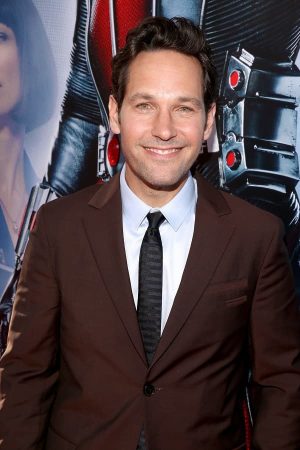 Actor Paul Rudd Wearing Maroon Suit at Ant-Man and the Wasp Premiere