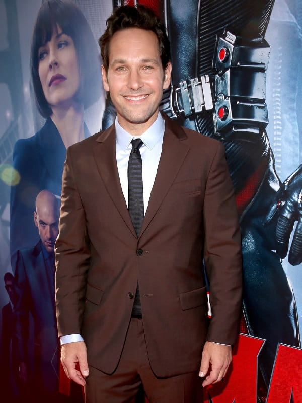 Paul Rudd Wearing Maroon Suit at Ant-Man and the Wasp Premiere