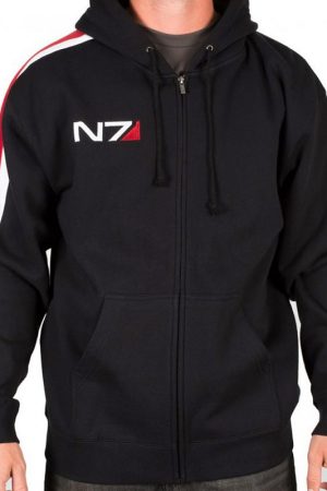 Video Game N7 Mass Effect Black Hoodie
