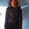 Camren Bicondova Wearing Black Leather Jacket In Gotham TV Drama