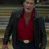 David Hasselhoff Wearing Leather Jacket in Guardians of the Galaxy Vol. 2 Film