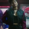Zazie Beetz Wearing Bomber Jacket In Deadpool 2