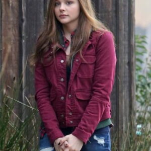 Chloë Grace Moretz Wearing Maroon Jacket In If I Stay as Mia Hall