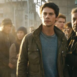 Dylan O'Brien Wearing Cotton Green Jacket In Maze Runner The Death Cure as Thomas