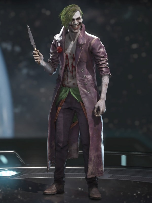 Kevin Pollak Wearing Purple Coat In Injustice as Joker