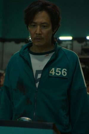 Lee Jung-jae Wearing Green Tracksuit In Squid Game as Seong Gi-hun