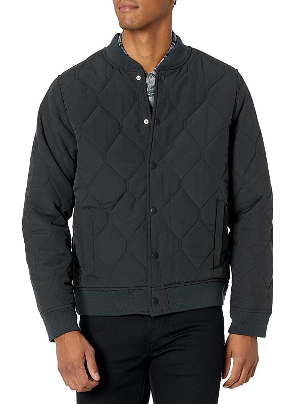 A Men Wearing Quilted Liner Jacket