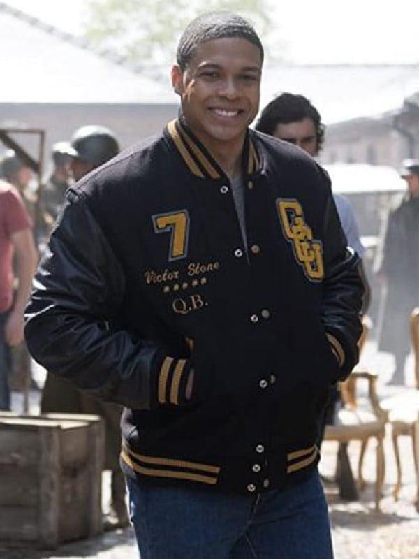 Actor Ray Fisher Wearing Black Jacket In Zack Snyder's Justice League as Cyborg