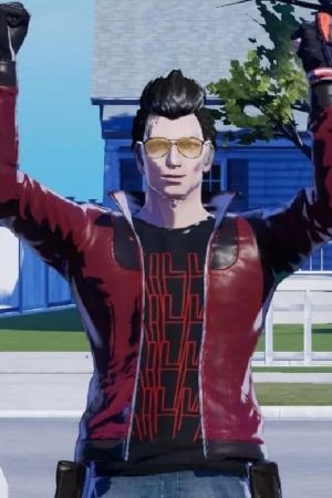 Video Game No More Heroes III Travis Touchdown Maroon Faux Leather Jacket