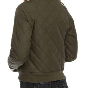 Women Quilted Bomber Jacket