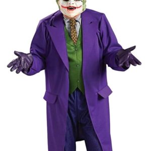 A men wearing Batman The Dark Knight Joker Purple Coat