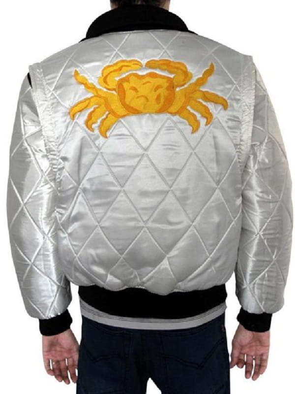 A Men Wearing Video Game GTA V Scorpion Patch Jacket
