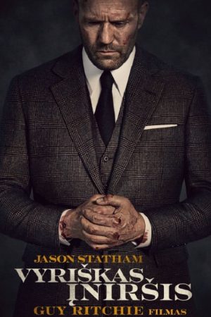 Actor Jason Statham Wearing Suit In Action Thriller Film Wrath of Man as H