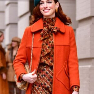 Anne Hathaway Wearing Orange Coat In TV Series Modern Love as Lexi