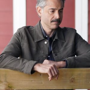 Actor Omar Metwally Wearing Brown Cotton Jacket Big Sky as Mark Lindor