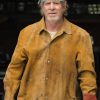 Actor Will Patton Wearing Suede Leather Jacket In Yellowstone Meaner Than Evil as Garrett Randle
