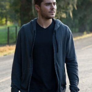 Actor Zac Efron Wearing Hoodie In Film The Lucky One as Logan