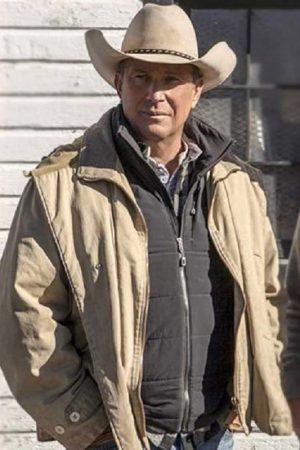 Kevin Costner Wearing Cotton Jacket In Yellowstone Series