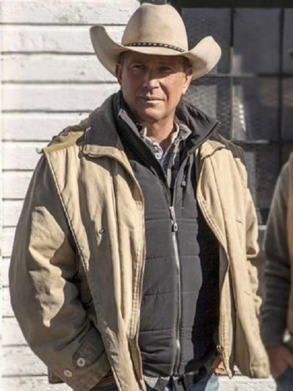 Kevin Costner Wearing Cotton Jacket In Yellowstone Series