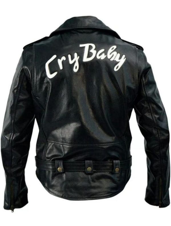 Johnny Depp Wearing Cry Baby Leather Jacket