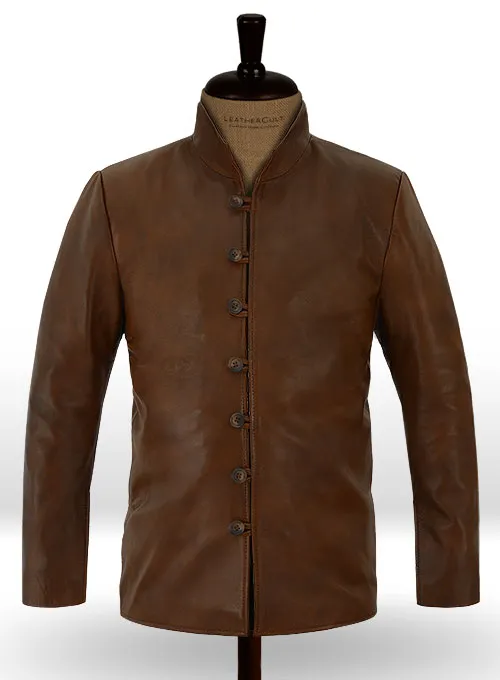 Tom Riley Da Vincis Demons Brown Leather Jacket