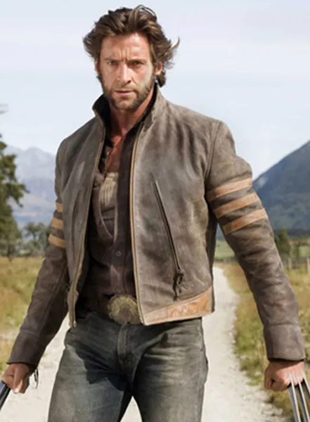 X Men Wolverine Hugh Jackman Logan Leather Jacket
